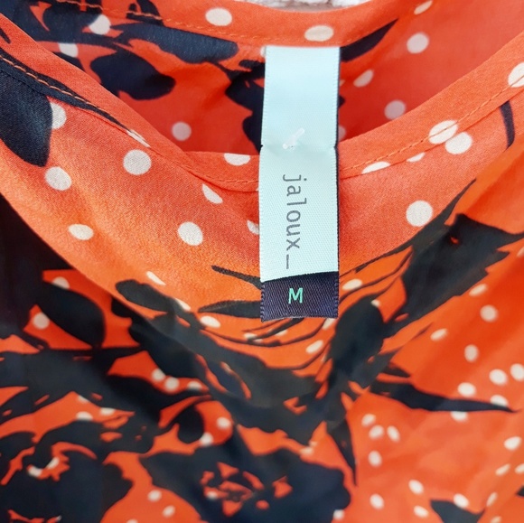 SILK Floral One-Shoulder Asymmetrical Ruffle Top NWOT! - Picture 4 of 6